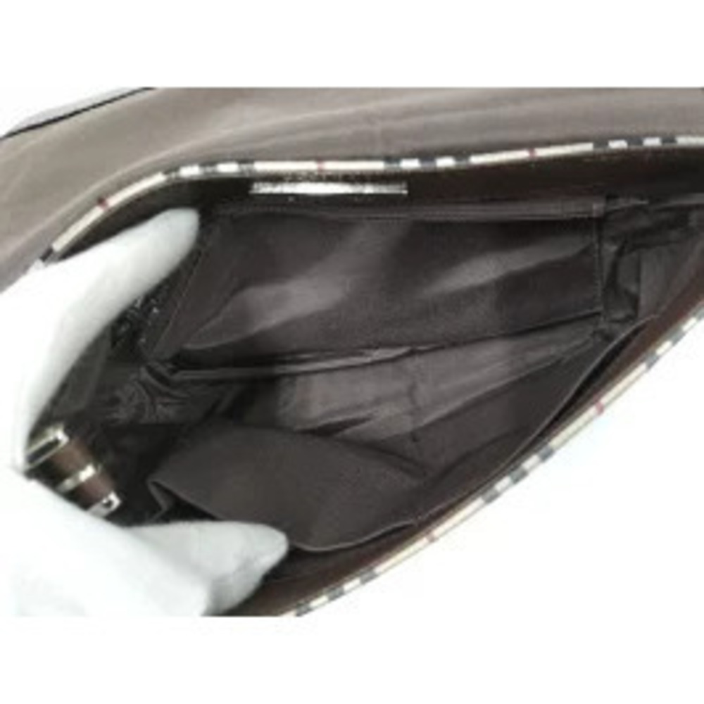 BURBERRY Shoulder Bag Nova Check Canvas Beige - Picture 7 of 9